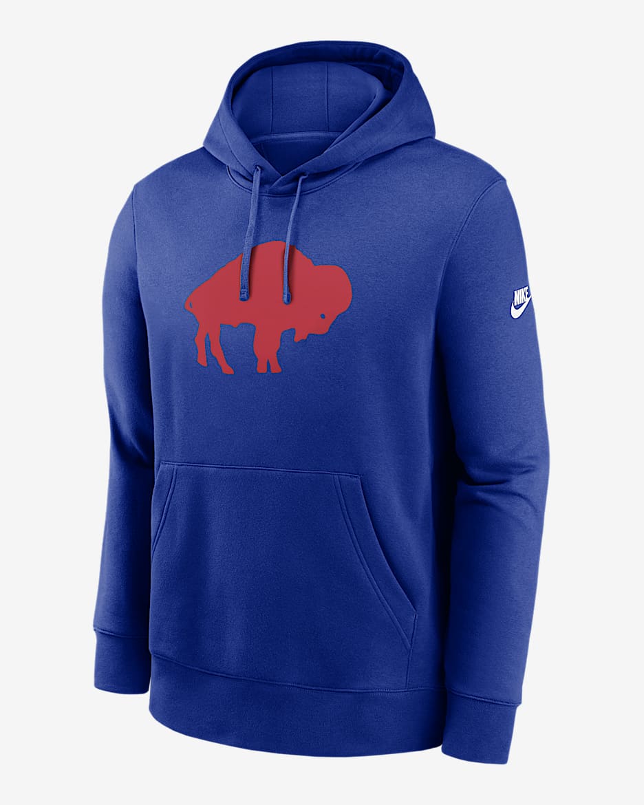 Buffalo Bills Rewind Club Logo Men s Nike NFL Pullover Hoodie. Nike